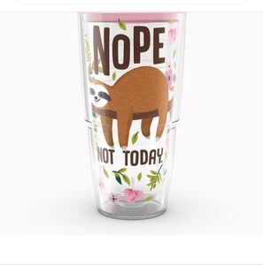 New. Tervis Sloth Nope Not Today Tumbler
